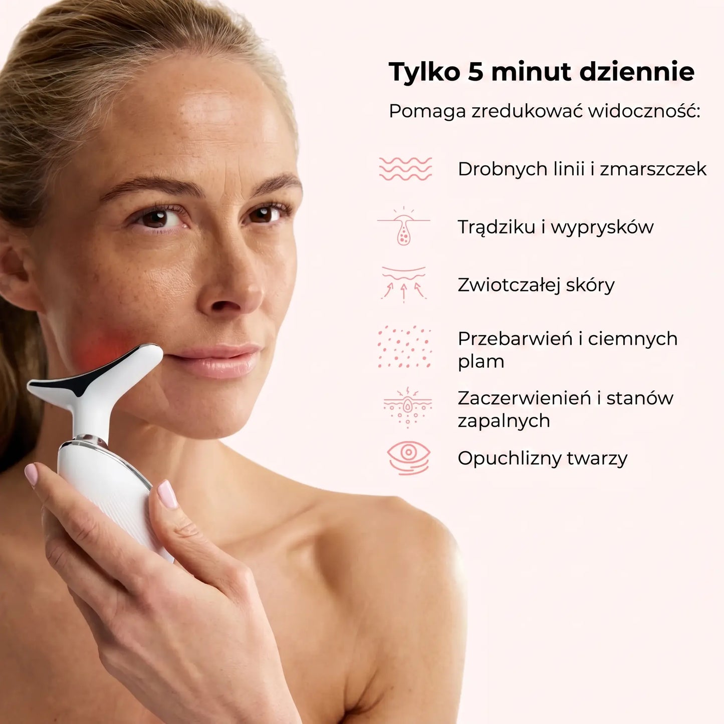 Solmère Pro - Liftingujące urządzenie do twarzy 7w1